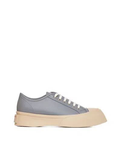 Marni Pablo Sneakers In Calfskin In Dolphin