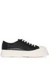 Marni Pablo Leather Sneakers In Seven Women In Black
