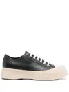 Marni Pablo Leather Sneakers In Black