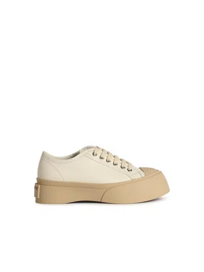 Marni Pablo White Leather Sneakers