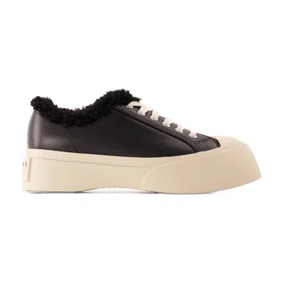 Marni Lace Pablo Sneakers  Leather Black