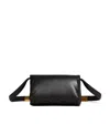 Marni Padded Calf-leather Crossbody Bag In Black