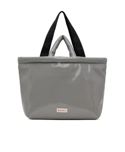 Marni Padded Handbag In Gray