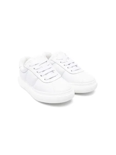 Marni Kids' Padded Lace-up Sneakers In 白色