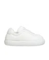 Marni Padded Lace-up Sneakers In White