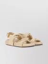 Marni Knotted Design Leather Sandals With Adjustable Buckle