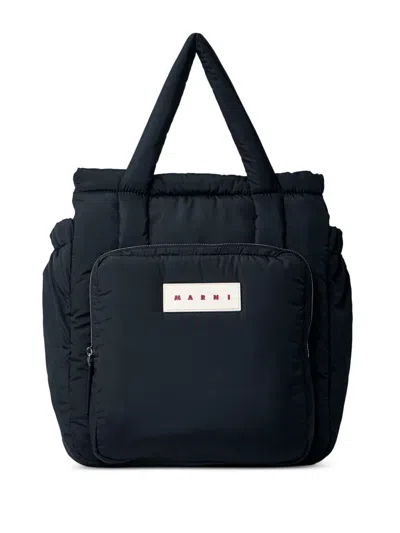 Marni Padded Tote Bag In Black