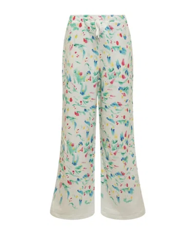 MARNI MARNI LOGO PATCH MOTIF PRINTED PANTS
