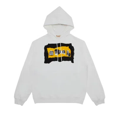 Pre-owned Marni Painted Collage Logo Sweatshirt 'lily White' | Men's Size 50