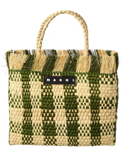 Marni Palm Tote In Green