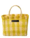 Marni Palm Tote In Yellow