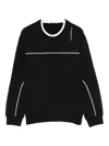 Marni Panelled Crew-neck Sweatshirt In Black