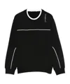 Marni Panelled Crew-neck Sweatshirt In Black