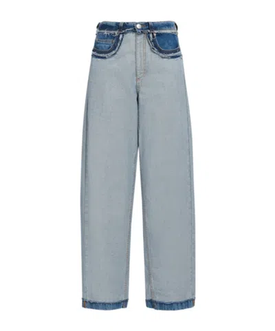MARNI MARNI RAW-CUT EDGE WIDE-LEG JEANS