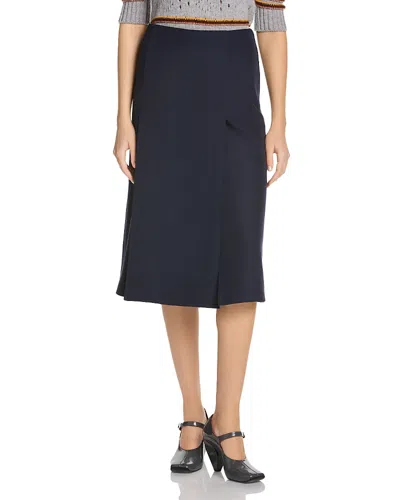 Marni Panelled Midi Skirt In Blue