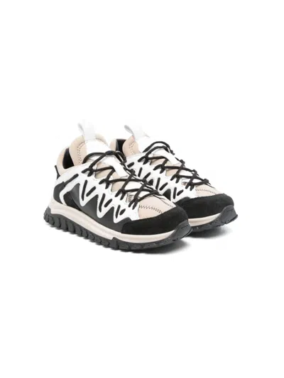 Marni Kids' Panelled Sneakers In Neutrals