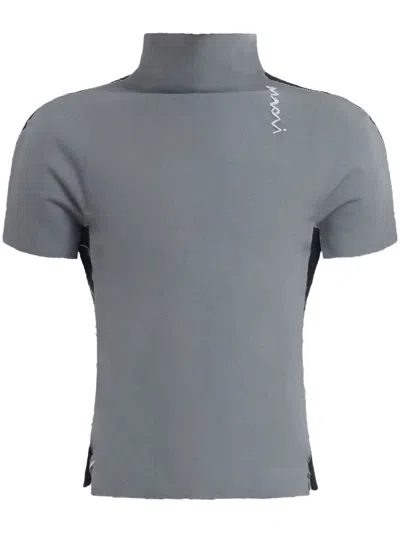 Marni Panelled Top In Grey