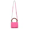 Marni Pannier Cross-body Bag In Pink Leather In Pink