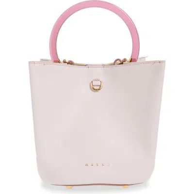 Marni Pannier Top Handle Leather Bucket Bag