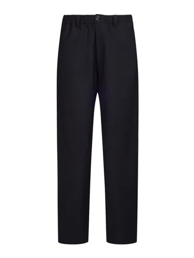 Marni Elastic-waist Trousers In Blue