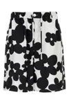 Marni Silk Bermuda Shorts With Black