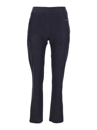 MARNI BLACK JEANS WITH TAREPED LEG AND RAW-CUT FINISH