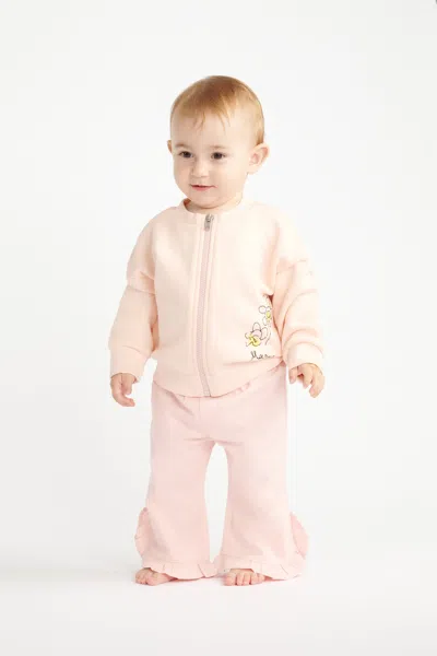 Marni Kids' Pantaloni Con Dettaglio Volant In Brown