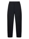 Marni Embroidered Pocket Wool Trousers In Black