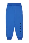 Marni Cotton Track Pants In Blue