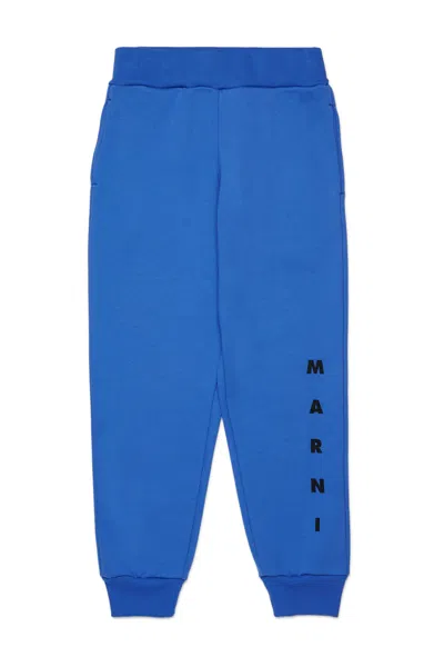MARNI PANTALONI JOGGER IN FELPA CON LOGO
