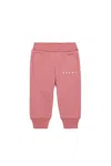 Marni Pantaloni Jogger In Felpa Con Logo In Pink