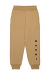 Marni Pantaloni Jogger In Felpa Con Logo In Neutral