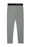 Marni Pantaloni Leggings Con Elastico Logato In Gray