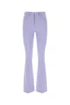 Marni Jersey Flared Pant With Belt Loops In Purple