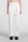 Marni Pants In Beige Wool In Beige