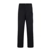 Marni Deep Blue Tropical Wool Trousers With Drawstring Waist In Blue