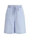 Marni Vichy Bermuda Shorts Bermuda And Short Light Blue In Blue