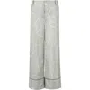 Marni Trousers With Aurora Print In Green