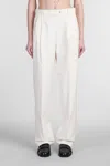 Marni Pants In Beige Wool In Beige