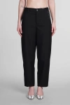 Marni Tropical Straight Wool Trousers In Black