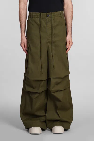Marni Trousers In Green Cotton