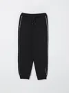 Marni Kids Logo Signature Pants In Black