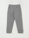 Marni Logo-print Trousers In Gray