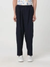Marni Wool Trousers With Elastic Waistband And Tapered Leg In Black