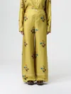 Marni Floral-print Elastic-waistband Straight Trousers In Yellow