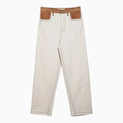 Marni Trousers In Neutrals