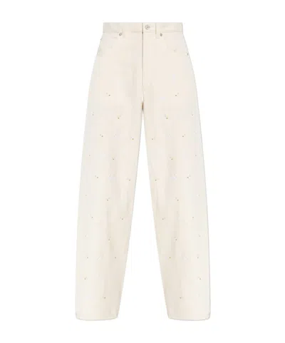 MARNI MARNI LOGO PATCH WIDE-LEG JEANS