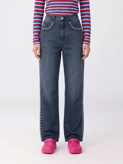 Marni Pants Woman Color Black In Blue