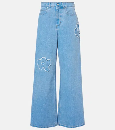 Marni Wide-leg Jeans In Blue