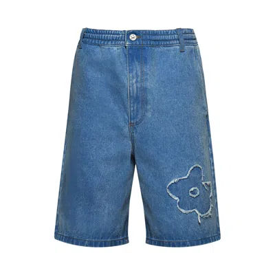 Pre-owned Marni Patch Denim Shorts 'cobalt' | Blue | Men's Size 32